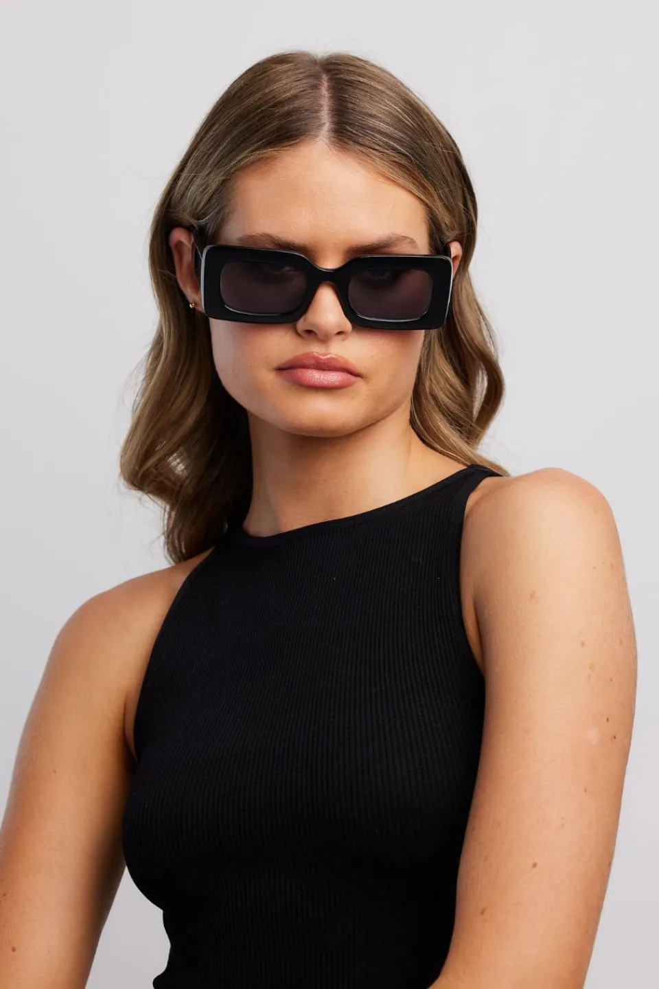 Reality Eyewear Twiggy Black Eco Square Sunglasses