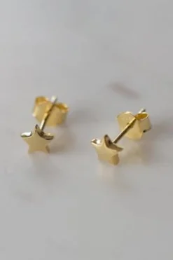 Sophie Twinkle Star Stud Earrings Gold