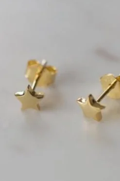 Sophie Twinkle Star Stud Earrings Gold