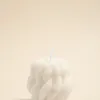 Flo's Home Twisted Raindrop Small Handmade Soy Ivory Candle