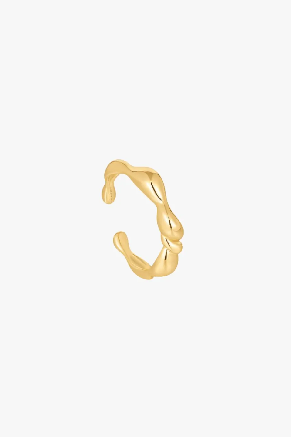 Ania Haie Twisted Wave Adjustable EOL Gold Ring