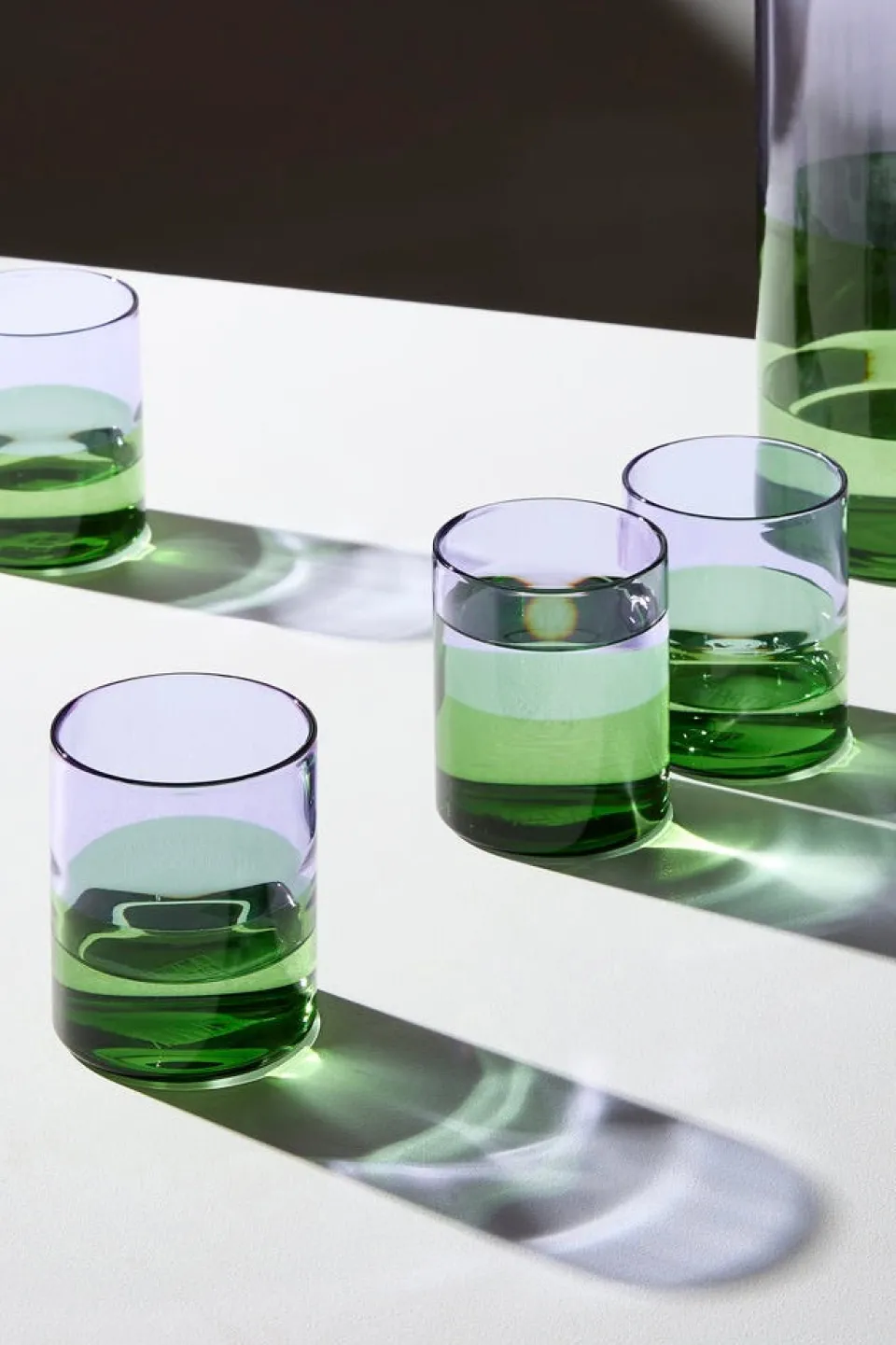 Fazeek Two Tone Lilac Green 9cm Tumbler Each