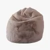 Home Lab Vegan Fur Bean Bag Pewter