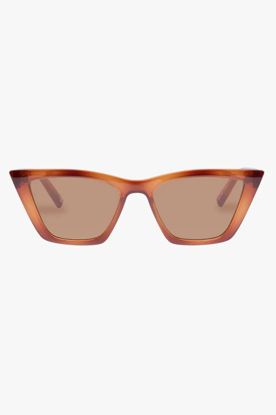 Le Specs Velodrome Vintage Tort Cat Eye Brown Mono Lens Sunglasses