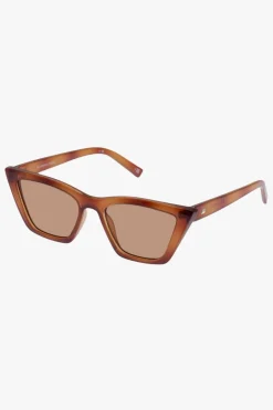 Le Specs Velodrome Vintage Tort Cat Eye Brown Mono Lens Sunglasses