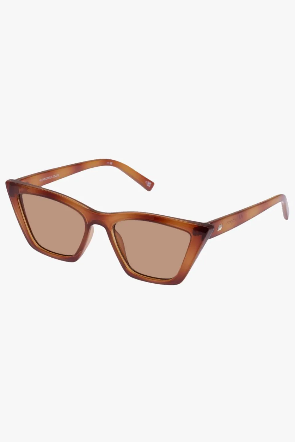 Le Specs Velodrome Vintage Tort Cat Eye Brown Mono Lens Sunglasses