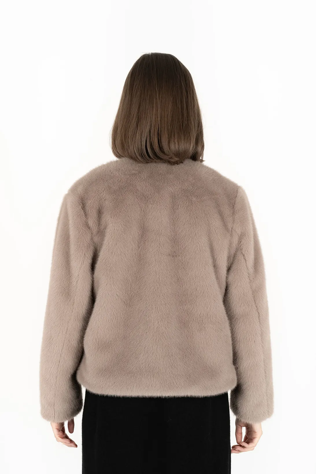 Humidity Lifestyle Vienna Smoke Faux Fur Jacket