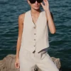 RE:UNION Label Virgo Natural Linen Vest