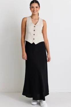 RE:UNION Label Virgo Natural Linen Vest