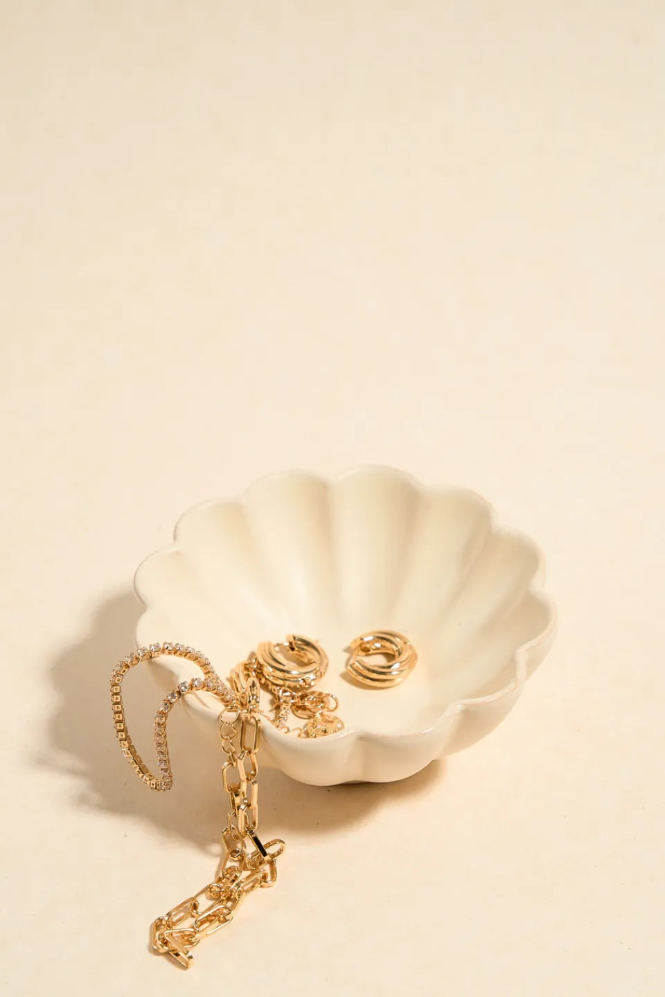 Flo's Home Wave Matte Ivory Dipping Bowl