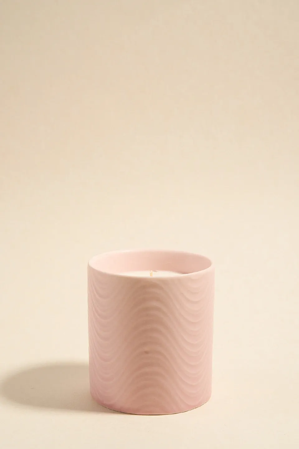 Flo's Home Wavy Blush Ceramic Scented Candle