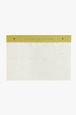 Designworks Ink Weekly Notepad Matcha According to Plan