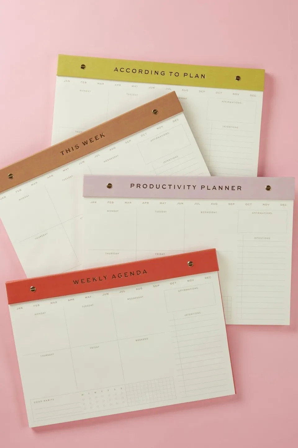 Designworks Ink Weekly Notepad Matcha According to Plan