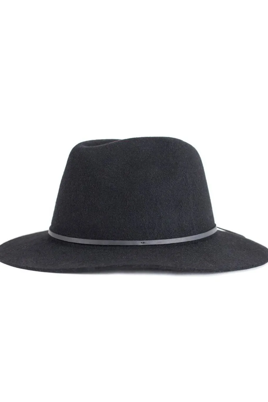 Brixton Wesley Fedora Black Wool Felt Hat