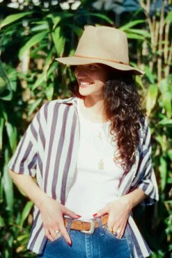 Brixton Wesley Light Tan Fedora