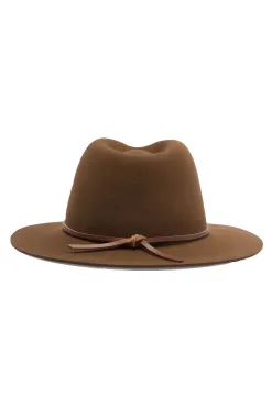 Brixton Wesley Packable Fedora Coffee Hat