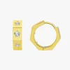 Silver Linings Whistledown Starburst Gold Hoop Earrings