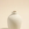 Flo's Home White Textured Ceramic Small 11cm Flower Vase