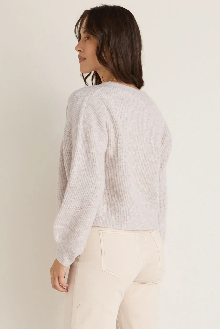 Among the Brave Wholesome Oat Chunky Knit Cardigan