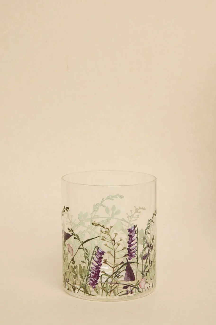 Nel Lusso Wildflower Old Fashioned Print Glass Each