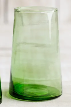 Beldi Wine Glasses Green Champagne Beer 350ml