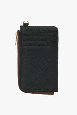 Saben Winona Card Holder Black Leather