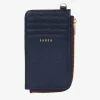 Saben Winona Card Holder Midnight Blue Leather