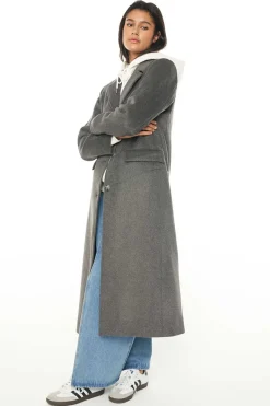 Huffer Wolf Granite Longline Coat