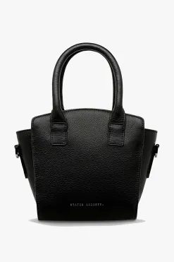 Status Anxiety Worst Behind Us Black Leather Bag
