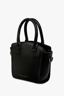 Status Anxiety Worst Behind Us Black Leather Bag