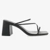 Billini Yazmin Black Strappy Mid Heel