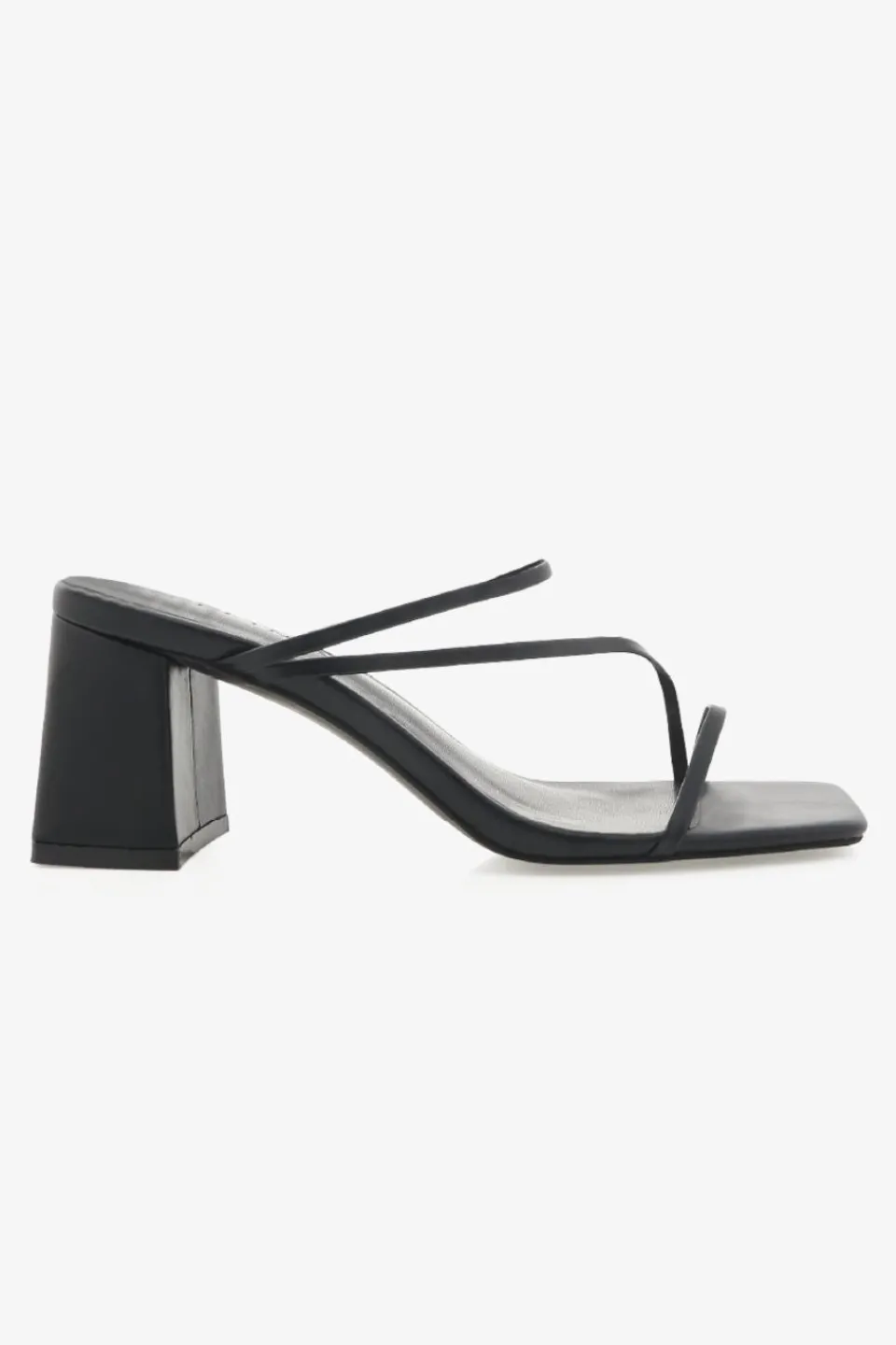 Billini Yazmin Black Strappy Mid Heel