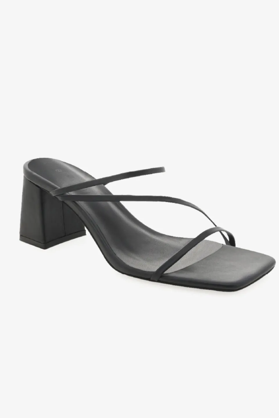 Billini Yazmin Black Strappy Mid Heel