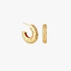 Lindi Kingi You Are The Moon + Stars Gold Hoop Earrings
