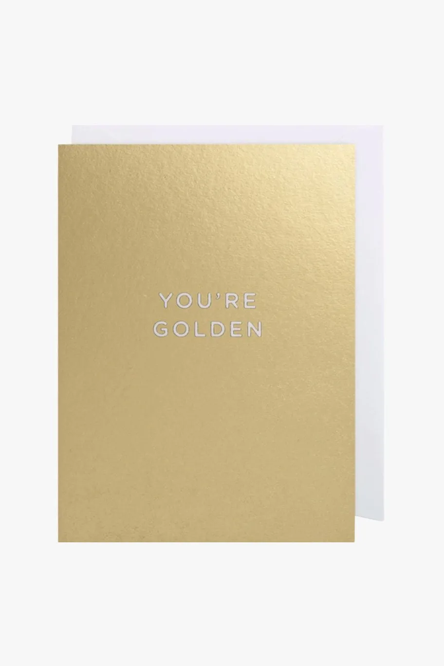 Oxted You're Golden Gold Small Greeting Card