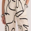 Staple The Label Zenith Cream Abstract Resort Pant
