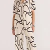 Staple The Label Zenith Cream Abstract Resort SS Shirt