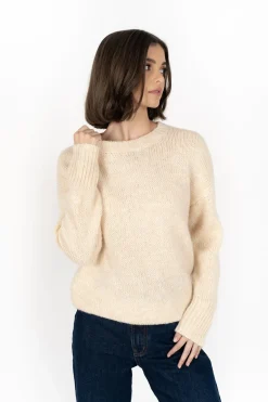 Humidity Lifestyle Zia Buttermilk Crew Neck Knit Jumper