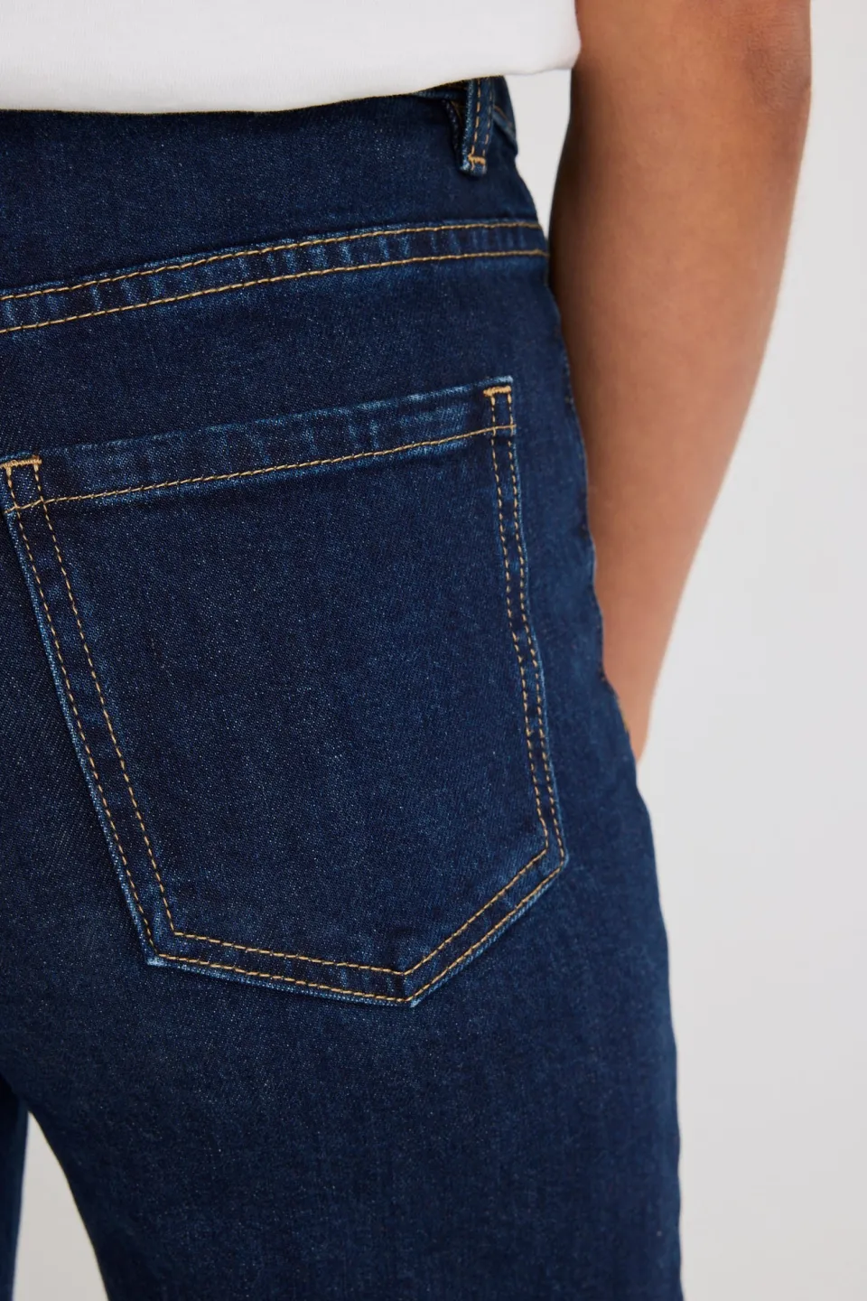 Among the Brave Zoey Indigo High Rise Wide Leg Pocket Jean