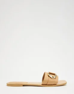 Billini Zoia Desert Gold Buckle Slide