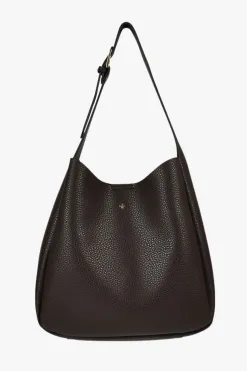 Peta + Jain Zozo Chocolate Pebble Slouch Tote Bag