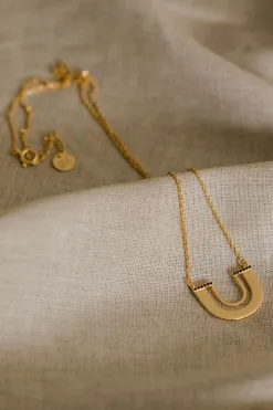 Silver Linings Zulu Gold U Shape Necklace EOL